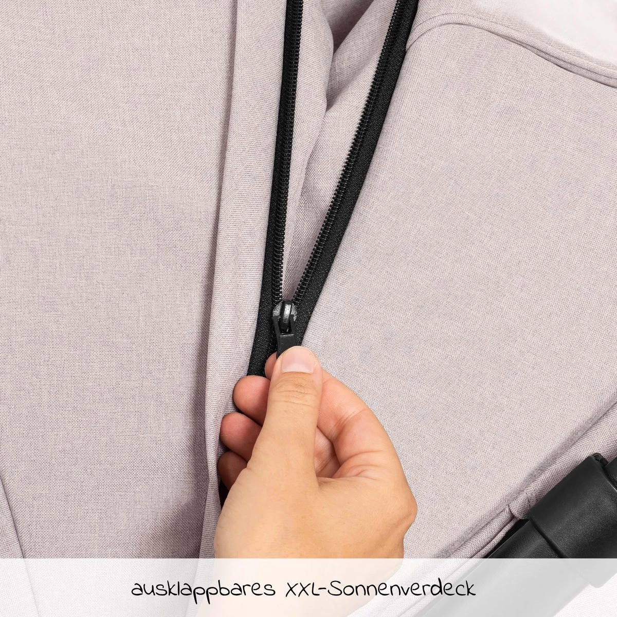 Hauck UpTown Buggy - Met één Hand Opvouwbaar - Beige 9 Hauck UpTown Buggy - Met één Hand Opvouwbaar - Beige - Afbeelding 9