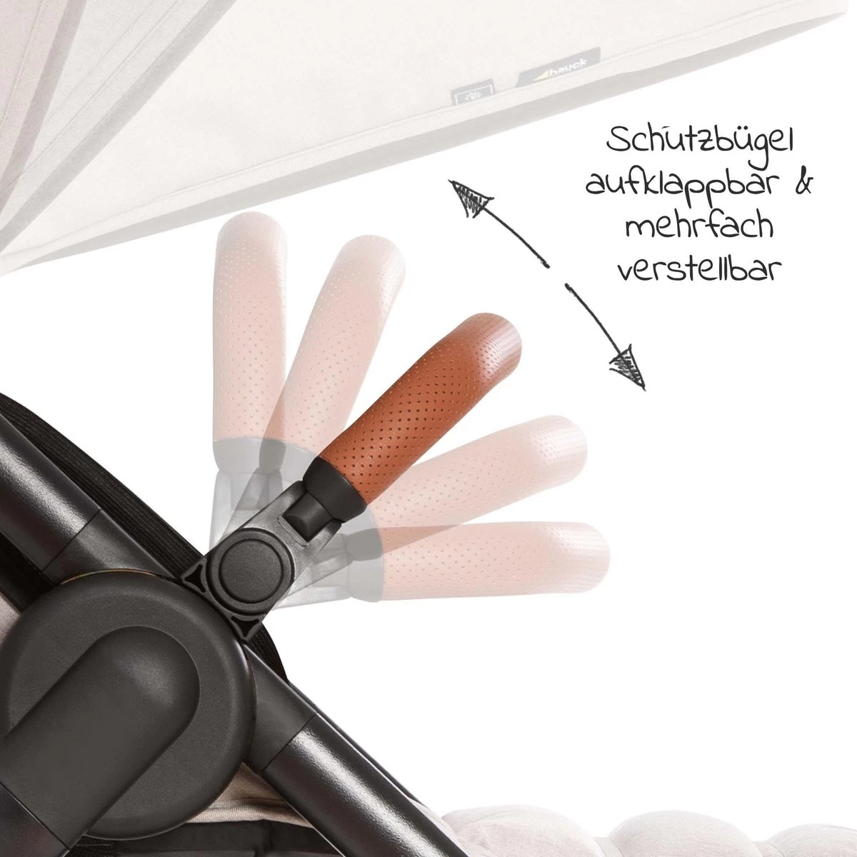 Hauck UpTown Buggy - Met één Hand Opvouwbaar - Beige 13 Hauck UpTown Buggy - Met één Hand Opvouwbaar - Beige - Afbeelding 13