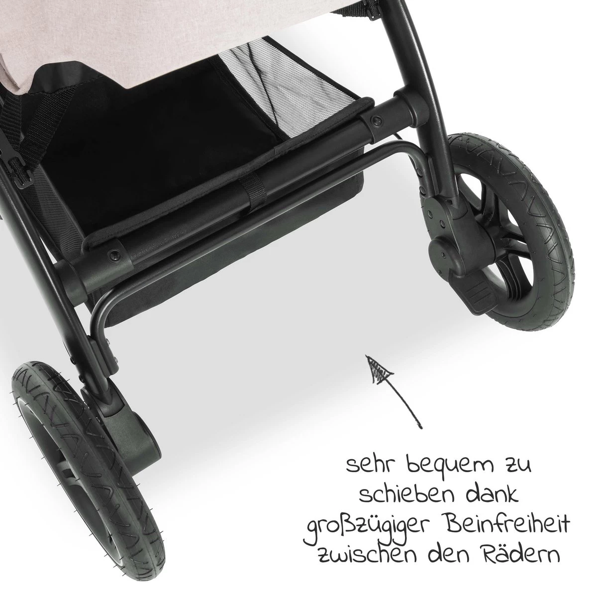 Hauck UpTown Buggy - Met één Hand Opvouwbaar - Beige 15 Hauck UpTown Buggy - Met één Hand Opvouwbaar - Beige - Afbeelding 15