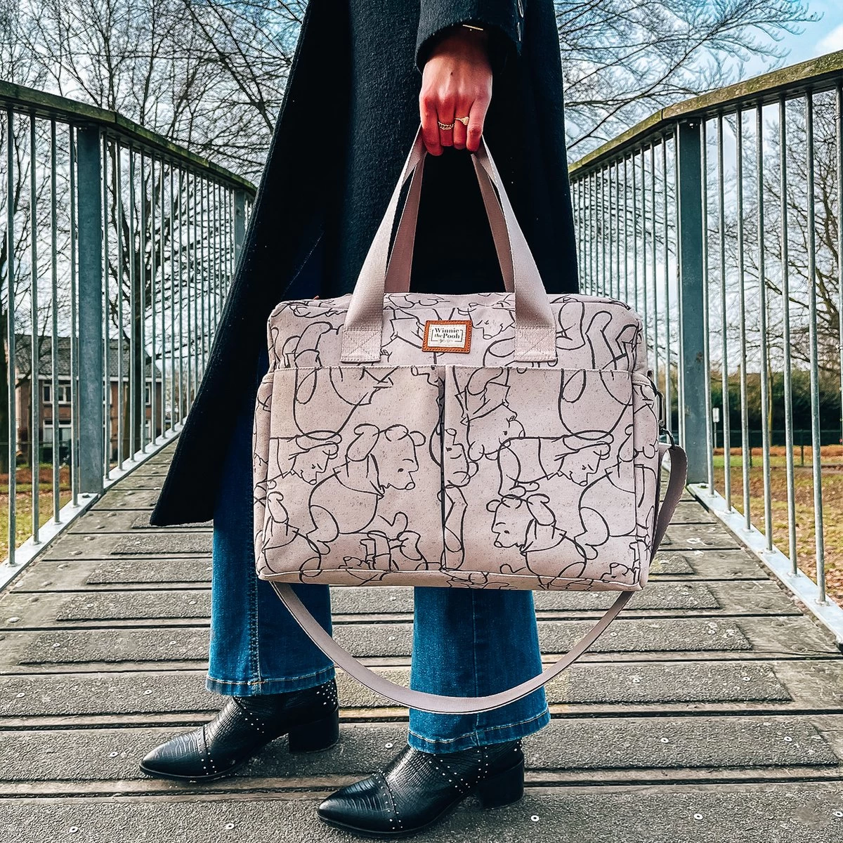 Luiertas - Winnie The Pooh - Cuddles All Day - Beige 4 Luiertas - Winnie The Pooh - Cuddles All Day - Beige - Afbeelding 4