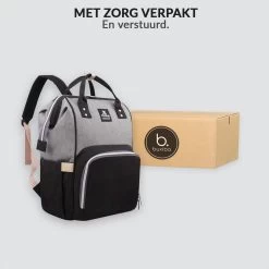 Buxibo Luier- En Verzorgingstas Inclusief USB Oplaadstation - Baby Rug Tas Met Isoleervak - Diaper Backpack Bag - Reis Rugzak - Grote Capaciteit - 23.8L - Zwart -Babyproducten Winkel 1200x1200 888
