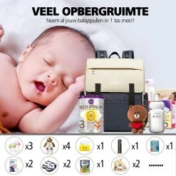 Miss Lulu Luier- En Verzorgingstas - Luiertas Met USB Oplaadstation - Baby Rug Tas Met Isoleervak - Reis Rugzak - Grote Capaciteit - Unisex/Jongens/Meisjes - Blauw (E1970 NY) -Babyproducten Winkel 1200x1200 908
