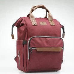 Periwinkle - Luiertassen - Waterproof Baby Verzorgingstas - Baby Rugzak - Luiertas - Verzorgingstas - Linnen - Bordeaux -Babyproducten Winkel 1200x1200 919