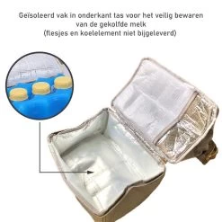 Rose & Ollie Kolftas Rugtas Grijs - Koeltas Moedermelk -Babyproducten Winkel 1200x1200 953