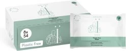 Naïf Plasticvrije Billendoekjes - Voordeelverpakking Box 8 Stuks - 54 Doekjes Per Pak - Met Natuurlijke Ingrediënten -Babyproducten Winkel 1200x492 1