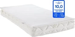 ABZ Babymatras Combi Witte Panter - Inclusief Topper Airgosafe - 60x120 Cm -Babyproducten Winkel 1200x606