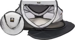 Deryan Peuter Luxe Campingbedje – Inclusief Zelfopblaasbare Matras - Silver -Babyproducten Winkel 1200x644