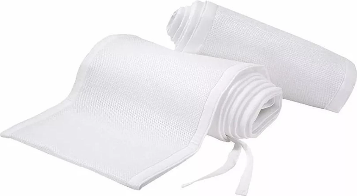 Buxibo - Baby Bed Omrander - Bedbumper - Hoofdbeschermer - Set Van 2 - 340x30cm & 160x30cm 15 Buxibo - Baby Bed Omrander - Bedbumper - Hoofdbeschermer - Set Van 2 - 340x30cm & 160x30cm - Afbeelding 15