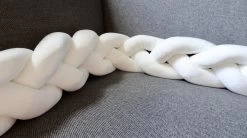 Baby Bed Bumper Gevlochten, Boxomrander, Hoofdbeschermer, Bedbumper,boxrand (2 Meter) Van Baby-slofje.nl Wit -Babyproducten Winkel 1200x670 3