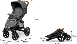 Lionelo Annet Plus - Kinderwagen 2in1 - Inklapsysteem - XXL Dakje - Tot 22 Kg -Babyproducten Winkel 1200x695
