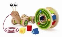 Hape Houten Walk-A-Long Slak Trekdier -Babyproducten Winkel 1200x724
