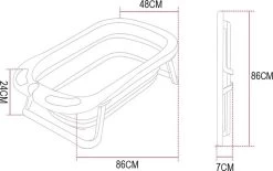 Babybadje - Peuterbadje - Opvouwbaar - Incl. Baby Badkussen - 84 Cm Lang - 0 Tot 3 Jaar - Roze -Babyproducten Winkel 1200x752 1