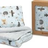 Sensillo Baby Dekbed En Kussen - Cadeau Set - Katoen - Blauw