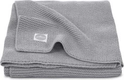 Jollein Baby Deken Wieg 75x100cm Basic Knit - Stone Grey