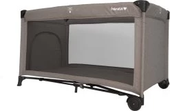 Prénatal Luxe Campingbedje Met Bodemmatras - Inclusief Draagtas - Inklapbaar Baby Campingbed - Met Wieltjes En Kruipluik - 120 X 60 Cm - Taupe Bruin -Babyproducten Winkel 1200x784 2