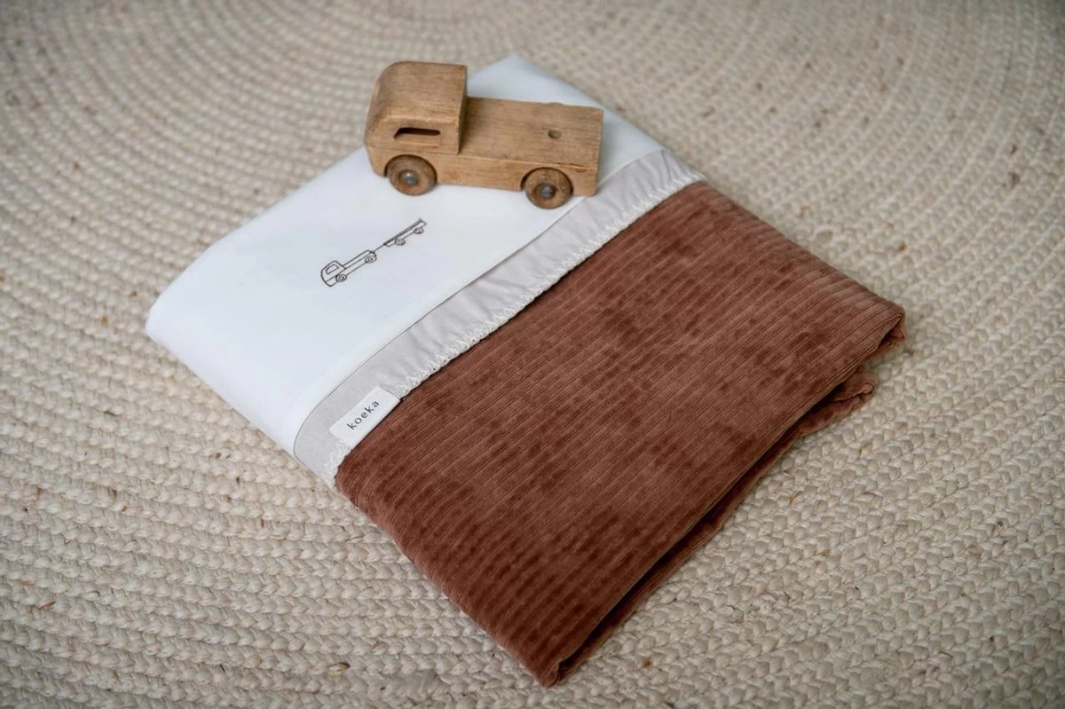 Koeka Baby Dekentje Wieg Flanel Vik - Bruin - 75x100cm 5 Koeka Baby Dekentje Wieg Flanel Vik - Bruin - 75x100cm - Afbeelding 5