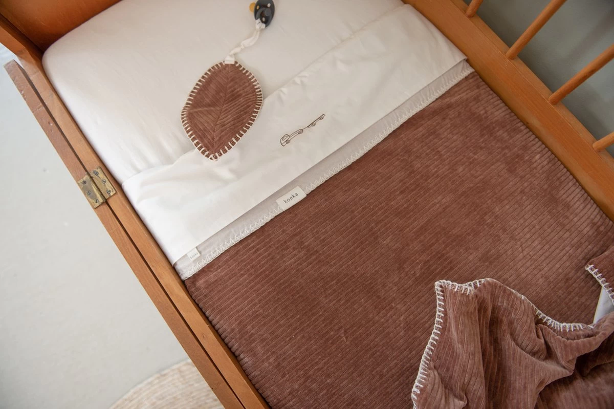 Koeka Baby Dekentje Wieg Flanel Vik - Bruin - 75x100cm 6 Koeka Baby Dekentje Wieg Flanel Vik - Bruin - 75x100cm - Afbeelding 6