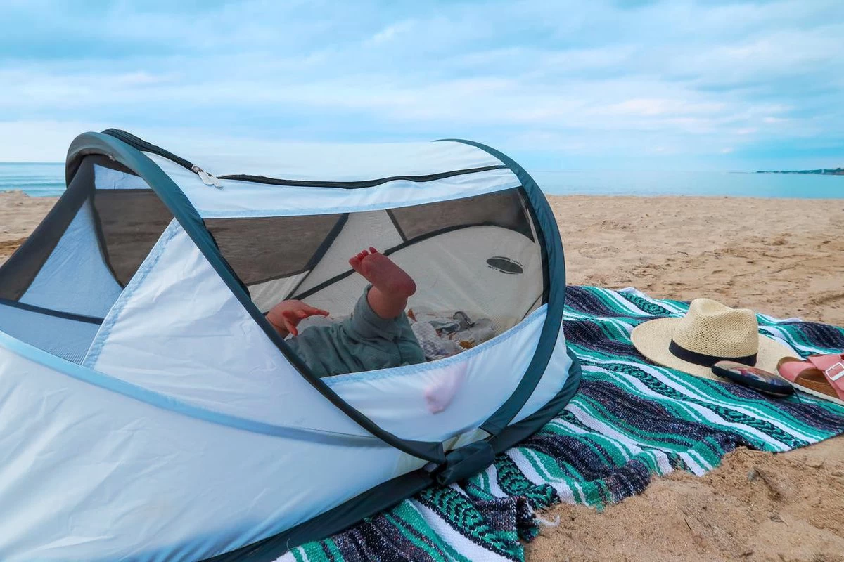 Deryan BabyBox Campingbedje - Baby Tentje - Blue 2 Deryan BabyBox Campingbedje - Baby Tentje - Blue - Afbeelding 2