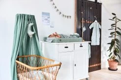 Jollein Baby Laken Wieg 75x100cm Snake - Ash Green -Babyproducten Winkel 1200x800 267