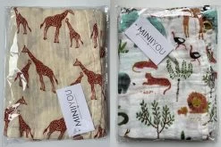 2 Stuks - Hydrofiele Doeken XL 120x120 Cm - Inbakerdoek Baby - Safari Giraf -Babyproducten Winkel 1200x800 51