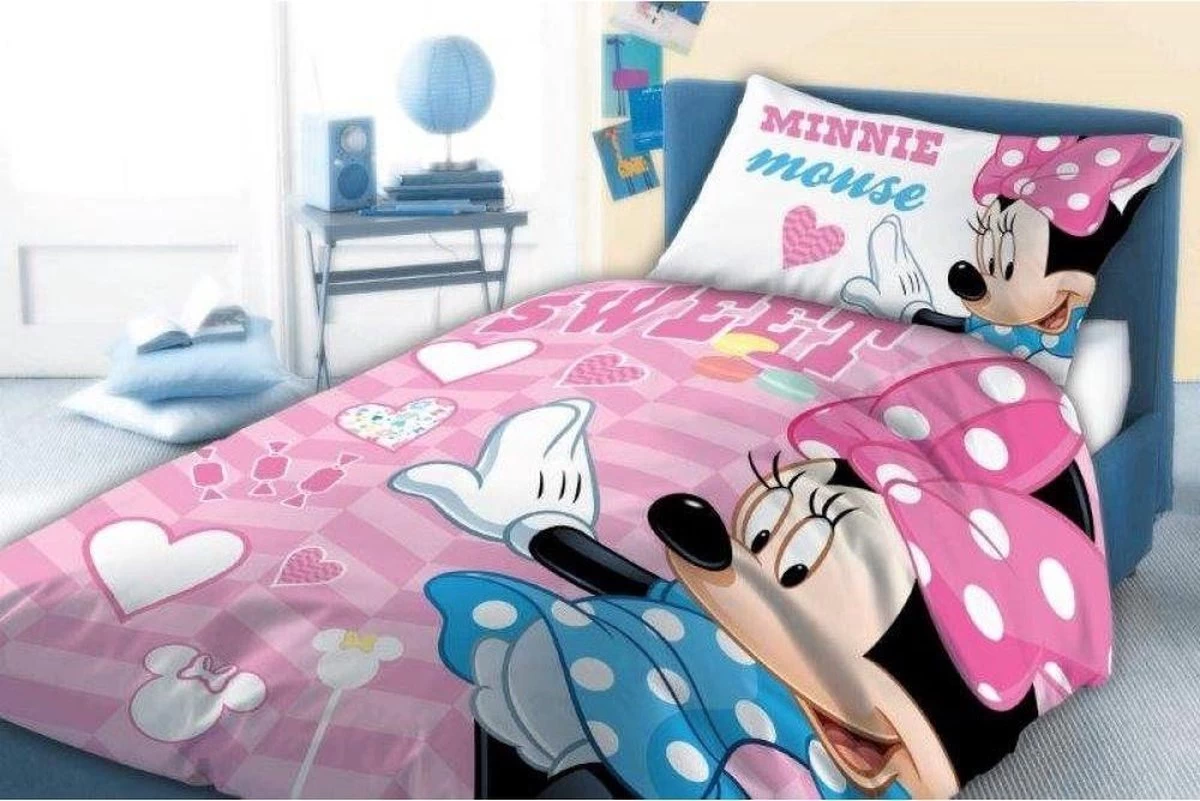Baby Dekbedovertrekje Ledikant Dinsey's Minnie Mouse 100 X 135 Cm 2 Baby Dekbedovertrekje Ledikant Dinsey's Minnie Mouse 100 X 135 Cm - Afbeelding 2
