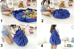 2 In 1 Speelgoed Opberg Kleed | Speelgoed Organizer | Speelmat Voor Kinderen | Opbergzak Speelkleed | Diameter 1.5 Meter | Kleur Groen -Babyproducten Winkel 1200x803 2