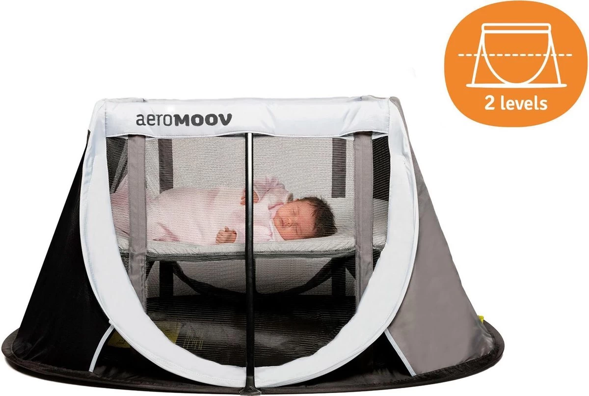 AeroMoov Instant Travel Cot Reisbed - Grey Rock 7 AeroMoov Instant Travel Cot Reisbed - Grey Rock - Afbeelding 7