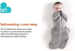 Love To Dream™ Babyslaapzak Swaddle Up™ - Inbakeren - Baby 3-6 Maanden - 6-8.5 Kg - All Season - Grijs -Babyproducten Winkel 1200x814 4