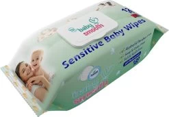12 X 120pcs -Baby Smooth Sensitive 120pcs Baby Doekjes - Billendoekjes - Wet Wipes. -Babyproducten Winkel 1200x832