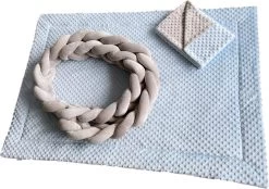 IL BAMBINI Gevlochten Baby Bed Bumper Treccia - Bedomrander - Box Omrander - Hoofdbeschermer - Boxrand - Bedbumper - Stootrand - Boxomrander - (3 Meter) Grijs -Babyproducten Winkel 1200x847 2