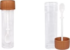 Merkloos Ontlasting Buisje Met Geïntegreerde Lepel