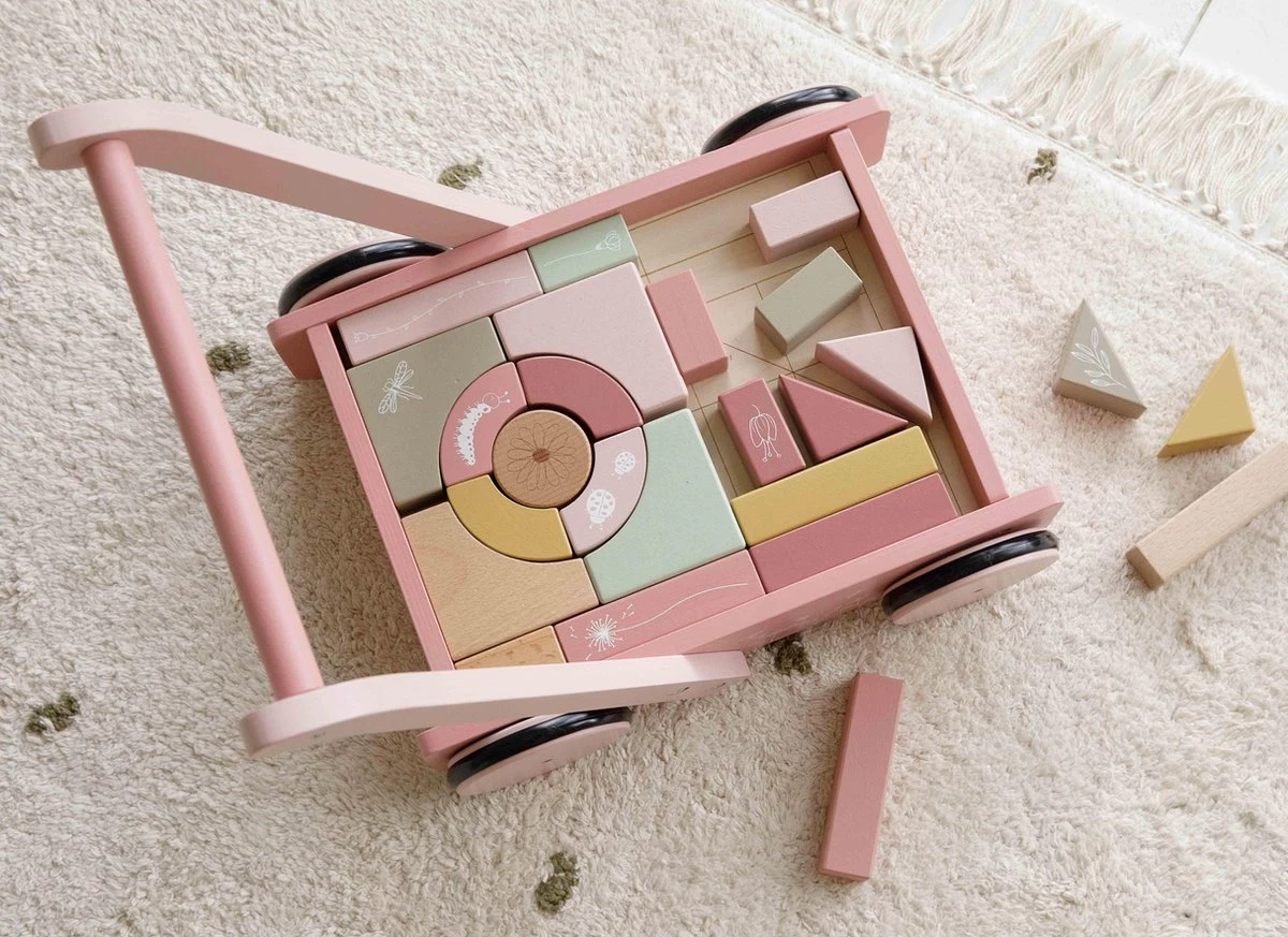 Little Dutch - Blokkenkar Wild Flowers 10 Little Dutch - Blokkenkar Wild Flowers - Afbeelding 10