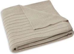 Jollein Baby Deken Wieg Pure Knit - Nougat - GOTS -Babyproducten Winkel 1200x877 2