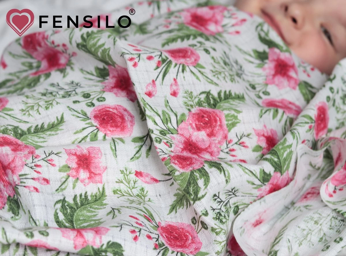 Hydrofiele Doeken - Hydrofiele Luiers - 70 X 80 Cm - 10 Pack - Roze- Bloemen - Meisje - Standard 100 By Oeko-tex® - Fensilo 5 Hydrofiele Doeken - Hydrofiele Luiers - 70 X 80 Cm - 10 Pack - Roze- Bloemen - Meisje - Standard 100 By Oeko-tex® - Fensilo - Afbeelding 5