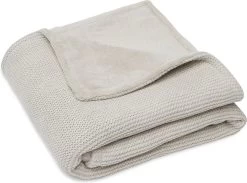 Jollein Baby Deken Wieg 75x100cm Basic Knit - Nougat/Fleece -Babyproducten Winkel 1200x890 4