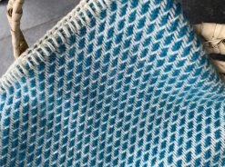 Wiegdeken Wol - Pure Baby Love - Bee - Teal