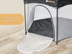 Deryan Draagbare Kinderbox - Zwart - Vaste Matrasbodem - Reisbox - Campingbedje -Babyproducten Winkel 1200x900 22