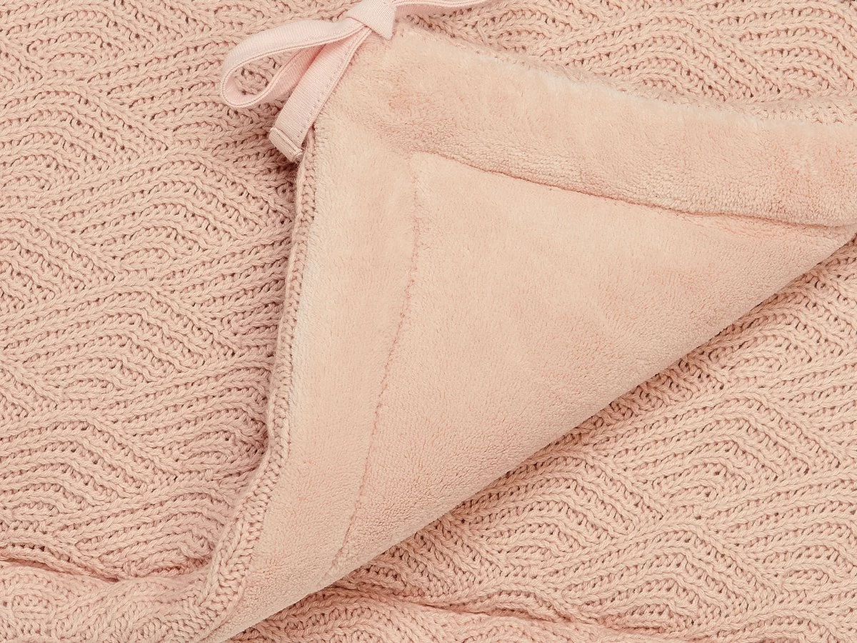 Jollein Bedomrander River Knit 180x35cm - Pale Pink 7 Jollein Bedomrander River Knit 180x35cm - Pale Pink - Afbeelding 7