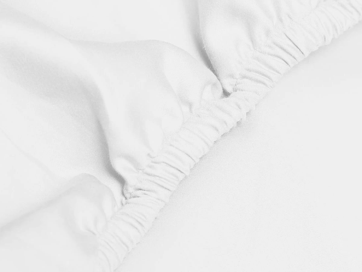Yumeko Kinderhoeslaken Jersey Wit 70x145x15 - Bio, Eco & Fairtrade 2 Yumeko Kinderhoeslaken Jersey Wit 70x145x15 - Bio, Eco & Fairtrade - Afbeelding 2