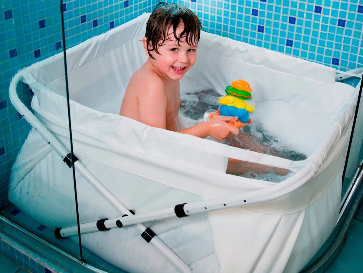 Bibabad Verstelbaar Babybadje - 60 T/m 80 Cm - Wit 2 Bibabad Verstelbaar Babybadje - 60 T/m 80 Cm - Wit - Afbeelding 2