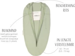 Puckababy Inbakerslaapzak Original Mini - 3-6 Maanden - Cotton - Olive 11 Puckababy Inbakerslaapzak Original Mini - 3-6 Maanden - Cotton - Olive -Babyproducten Winkel 1200x903 2