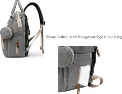 Humpy Dumpy Stijlvolle Luiertas Rugzak (Zwart) Met Uitschuifbaar Verschoon/ Slaap Bedje. Incl. Verschoon Matje, USB Poort & Buggy Straps -Babyproducten Winkel 1200x930 4