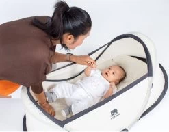 Deryan Infant BabyBox Campingbedje - Baby Klamboe - Cream -Babyproducten Winkel 1200x938