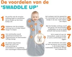 Love To Dream™ Babyslaapzak Swaddle Up™ - Inbakeren - Baby 3-6 Maanden - 6-8.5 Kg - All Season - Grijs -Babyproducten Winkel 1200x949 5