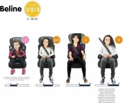 Nania - Autostoel BELINE Animals - Groep 1/2/3 - Meegroeistoel - Van 9 Tot 36 Kg - FLAMINGO -Babyproducten Winkel 1200x995 1