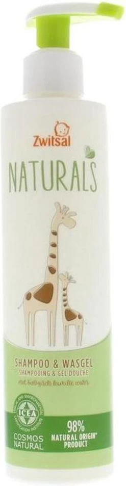 Zwitsal Naturals Shampoo&Wasgel 250ml -Babyproducten Winkel 311x1200