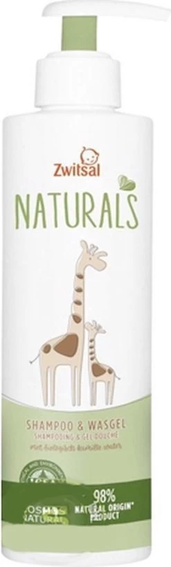 Zwitsal Naturals Shampoo&Wasgel 250ml -Babyproducten Winkel 362x1200