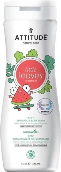 Babyproducten Winkel 38 Attitude Little Leaves 2-in-1 Shampoo Watermeloen & Kokos