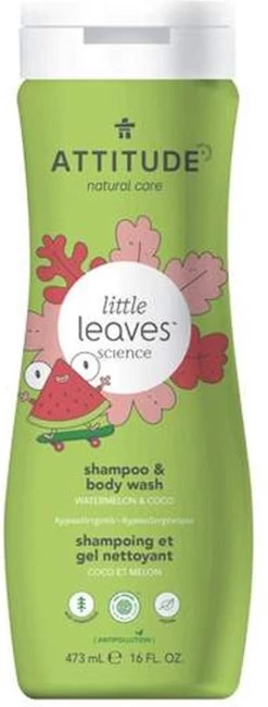 Attitude Little Leaves 2-in-1 Shampoo Watermeloen & Kokos -Babyproducten Winkel 456x1200