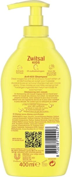Zwitsal Kids Anti-Klit Shampoo - 6 X 400 Ml - Voordeelverpakking -Babyproducten Winkel 488x1200 2
